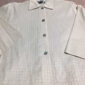 Vintage 100% Silk LisBeth Oslo Jacket/Blouse  Size Large